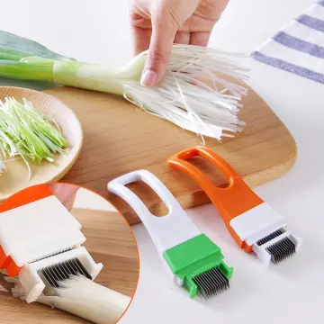 1pc, Scallion Slicer, Onion Slicer, Green Onion Shredder, Plum Blossom  Scallion Shredder, Stainless Steel Scallion Cutter, Creative Vegetable  Slicer