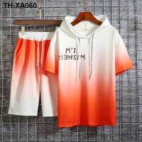 Early summer sport suit handsome male 12 to 15 s middle school students short sleeve T-shirt 13 big childrens 14 boy clothes