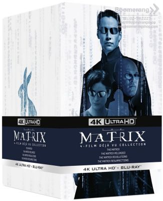 Matrix 4-Film Deja vu Collection, The /เดอะ เมทริกซ์ เดจาวู คอลเลคชั่น (4K+BD Steelbook) (ภาค 1-3 มีเสียงไทย/มีซับไทย, ภาค 4 ไม่มีเสียงไทย/ไม่มีซับไทย)