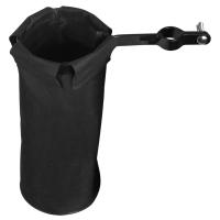 Drumstick Tube Bag Black Cylindrical Drumstick Holder Oxford Cloth Metal Clip Sturdy Percussion Drum Instrument Accessories