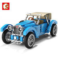 SEMBO ideas City Technical Retro Classic Car T-38A Classic Sets Building Blocks Has Collection Value For Kids Toy Halloween Gift