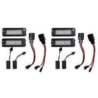 4Pcs 12V LED Number License Plate Light for Golf 4 5 6 7 Car License Plate Lights Exterior Accessories