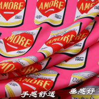 145cm Italian printed fabric fashion dress scarf fabric polyester material diyparent-child fabric wholesale cloth