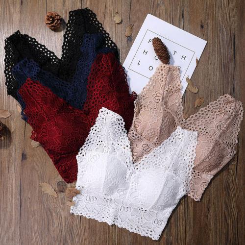 ใหม่-womens-crop-top-floral-harness-v-คอ-hollow-bralet-lace-camisole-tube-tops-สีดำสีขาวสีแดง