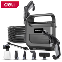 Deli เครื่องฉีดน้ำแรงดันสูง เครื่องล้างรถ เครื่องอัดฉีด 18V ฉีดน้ำแรงดัน เครื่องฉีดน้ำแรงดัน เครื่องฉีดนำ้แรงดันสูง Powered Washer