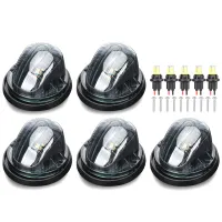 【ซินซู?ไฟสัญญาณหลังคาห้องโดยสาร5ชิ้นใช้ได้กับซีรี่ย์ C/k 1500ไฟ LED T10 12V อุปกรณ์ตกแต่งรถยนต์ Lampu Jalan สัญญาณ