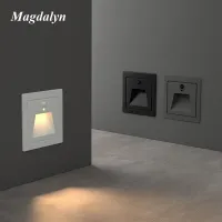 Magdalyn Waterproof Indoor Ressessed Stairs Lights Modern Corner Floor Lighting Home Aluminum Outdoor Step Sensor Led Wall Lamps