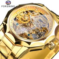 ⌚Forsining นาฬิกาบุรุษโครงกระดูกจักรกลแบรนด์ชั้นนำนาฬิกาอัตโนมัติ Tourbillon สำหรับนักธุรกิจผู้ชายนาฬิกาข้อมือลายทหารส่องสว่าง