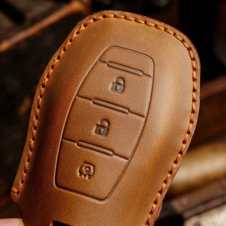 new-luxury-leather-smart-car-key-case-cover-fob-protector-keyring-shell-for-dongfeng-scenery-580-accessories-keychain-holder-bag