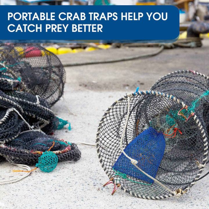 6piece-crab-trap-bait-bag-with-locker-outdoor-crab-snare-mesh-bait-traps-shrimp-net-fishing-accessories