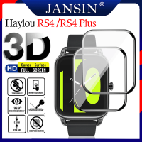 Jansin ฟิล์ม Haylou RS4 Plus เคสกันรอยหน้าจอ ฟิล์มกันรอย 3D สำหรับ Haylou RS4 สมาร์ทวอทช์ รัดข้อมือสายฟิล์ม