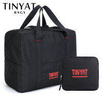 TINYAT กระเป๋าโดฟเฟิลพับได้ของสายการบินสำหรับผู้หญิงและสาว กระเป๋าสปอร์ตเดินทางสำหรับผู้หญิงและสาว