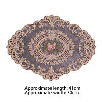 1pcs 2Color Insulation Plate Mat Anti-scald for Dining Table Embroidery Craft Coaster Placemat Lace Fabric European Style