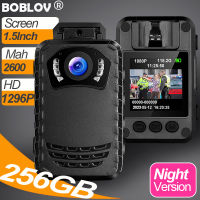 BOBLOV N9 กล้องแอคชั่นแคมเมรา กล้องติดหน้าอกตำรวจ Body Mini Action Sport Camera HD 1296P 256GB Night Version 2600MAh 165°  Motion Detect  Pocket Portable  Wearable Digital Police Camera DVR Video Audio Recorder BodyCam Camcorder Motorcycle Dash Cam for Vl