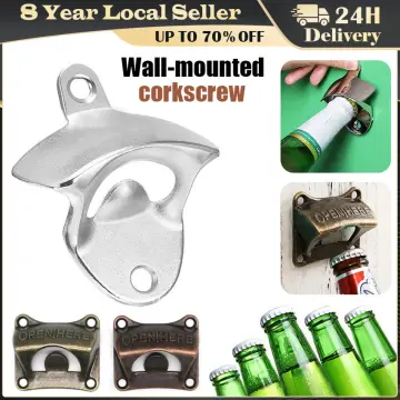 Kitchen Bottle Opener Vintage Retro Alloy Wall Mounted with Screws Party  Available Wine Beer Bar Gadgets Kitchen Accessories