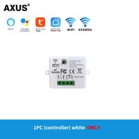 AXUS สวิตช์ WIFI ขนาดเล็ก Tuya สวิตช์ไฟปุ่มกดสมาร์ทแอปสวิตช์ไฟ RF 433Mhz แผงผนัง DIY โมดูลจับเวลา Google Home Alexa