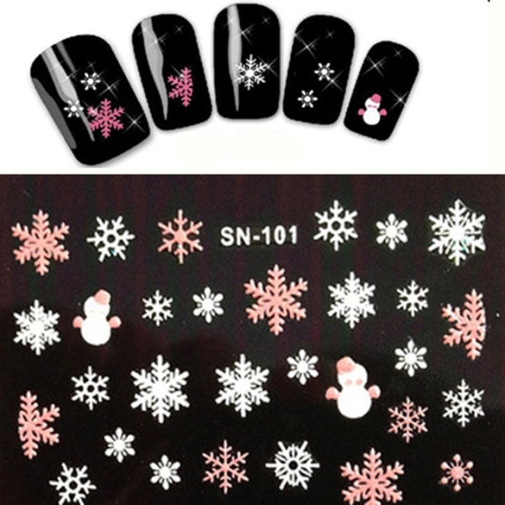 mus-3d-nail-art-tips-christmas-snowman-snowflakes-design-decals-girl-nails-stickers-accessories