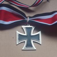 【CW】 XDM0078เยอรมนี Knight S Cross ของ Iron Cross โลโก้และริบบิ้น49มม.X 49มม. สินค้าสปอต สินค้าสปอต A ของขวัญ