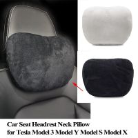 For Tesla Model Y Model 3 Car Seat Headrest Neck Pillow Model S Model X Comfort Soft Neck Cushion Protector Cover Accessories