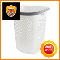 ตะกร้าผ้าล้อลาก BK-137-3 สีขาว/เทาLAUNDRY BASKET WITH CASTERS BK-137-3 WHITE/GREY **จัดส่งด่วนทั่วประเทศ**