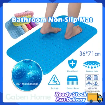1pc Bathroom Anti-slip Massage Mat Bath/shower Pvc Mat For Feet, Bathtub/ shower Floor Mat