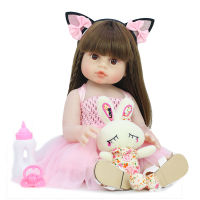 Kids Doll 53cm Rebirth Doll Children‘s Dress Up Doll Multifunctional Rebirth Doll Reborn Doll Imitation Enamel Doll