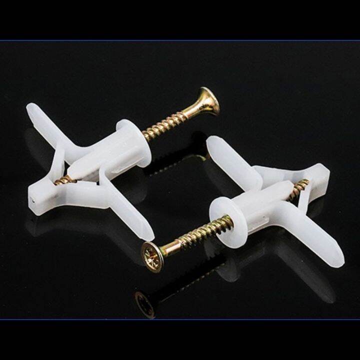 50/100pcs Expansion Drywall Anchors Kit Butterfly/Aircraft Shape