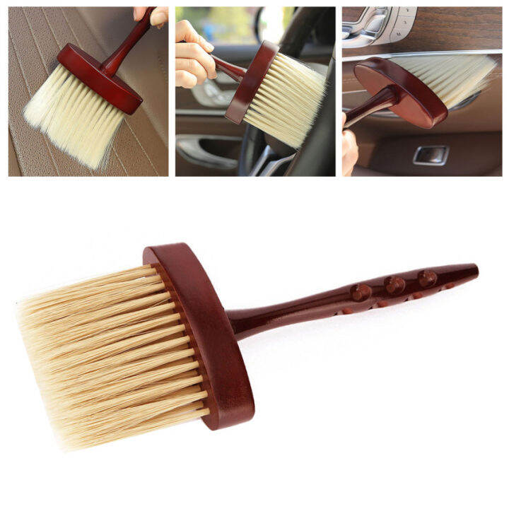 Car Interior Cleaning Wooden Brush Air Outlet Dashboard Detailing