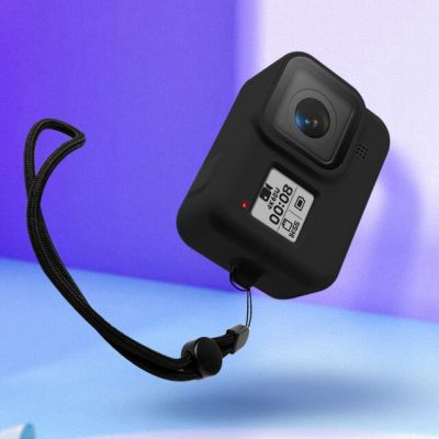 【Best value】 เคสซิลิโคนอ่อนนุ่มสำหรับฮีโร่8ฝาครอบป้องกันสีดำสำหรับอุปกรณ์เสริมสำหรับกล้อง Go Pro 8
