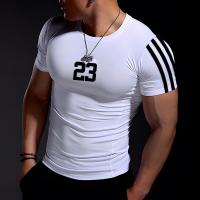 New Fashion Mens Summer Casual Comfortable Tight-Fitting T-Shirt Sports Gym Sportswear Quick-Drying Breathable T Shirt XXS-6XL