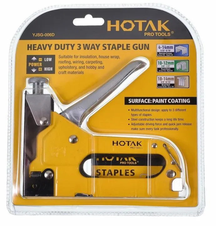 Heavy Duty 3 Way Staple Gun 414mm Heavy Duty Gun for Upholstery