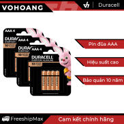 3 Vỉ 4 pin đũa AAA Duracell Alkaline Everyday chính hãng