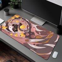 Genshin Impact Mousepad Gaming Kawaii Q Edition การพิมพ์ความละเอียดสูง แผ่นรองเมาส์คอมพิวเตอร์ขนาดใหญ่ การ์ตูน Otaku แผ่นรองเมาส์ยาง พรมกันลื่น