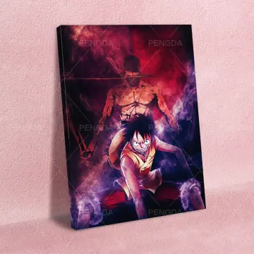 New One Piece Luffy Nika Four Emperors 3 Billion Bounty Order Retro Poster  Sticker Bedroom Decoration Pirate Wanted Paintings