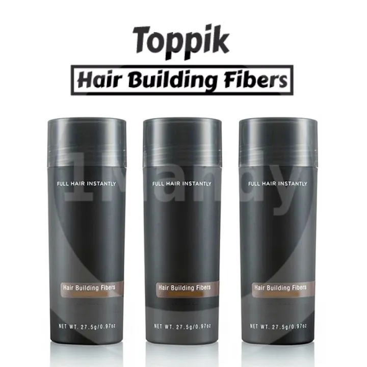 Today Special - 3 Bottle Offer ) Black Toppik Hair Building Fibers 👨 Hair  Building Fiber 👨 Hair Fiber Powder 👨 Hair Fibers Powders 👨 Non Toxic  Increase Volume - Made in USA | Lazada Singapore