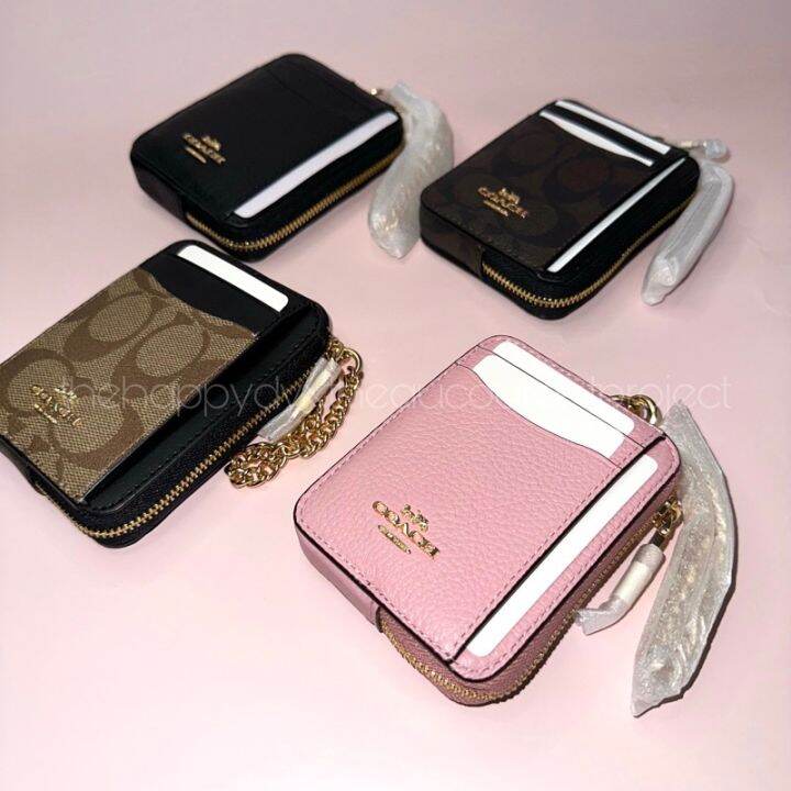 SALE！AUTHENTIC COACH ZIP CARD CASE Lazada PH