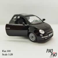 [PaoPao]โมเดลรถเหล็ก Fiat500 ของขวัญ ของเล่น ของสะสม ของแต่งบ้าน ตั้งโชว์ ไขลานวิ่งได้