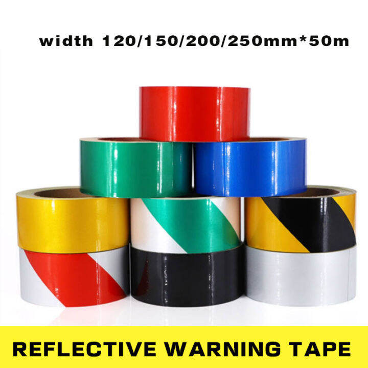 Reflective tape width 120/150/200/250mm * 50m safety warning tape Reflective tape Safety label