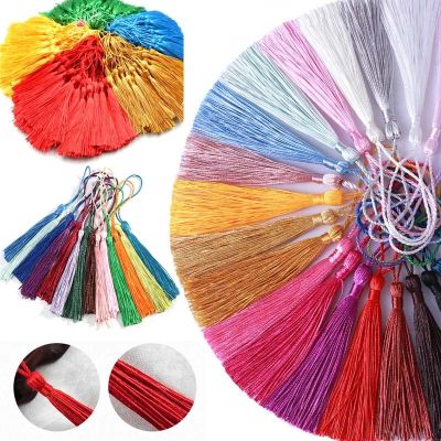 【LZ】 100pcs/lot 13CM Polyester Silk Tassels Fringe Spike Hanging Spike Tassel Curtains For Sewing Curtain Accessorie DIY Craft Making