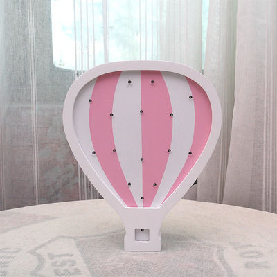 Wooden Hot Air Balloon LED Night Light Bedside Table Lamp Childrens Room Creative Decoration Gift Night Light Atmosphere Light