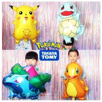 【CW】POKEMON Figures Balloons Pikachu Charmander Squirtle Bulbasaur Character Foil Balloon Children Birthday Christmas Party Supplies