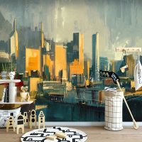 3D Mural Retro European Hand painting City Wallpaper Living Room Bedroom Sofa TV Background Wall Home Decoration 3D Wall Cloth