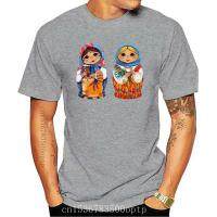 New Two Matryoshka Dolls WomenS Tee -Image By Vintage Graphic Tee Shirt