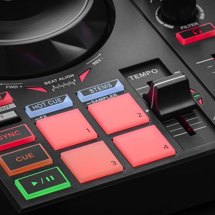 hercules-djcontrol-inpulse-200-mk2-ตัวควบคุมดีเจที่เหมาะสำหรับการเรียนรู้การผสม-รวมซอฟต์แวร์และการสอน