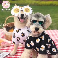 ♙Hi Pet Pet flower clothes พร้อมส่ง【มีไซส์】เสื้อน้องหมาน้องแมว (หรือแว่น)  ลายดอกไม้✻