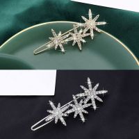 【cw】 Korean Snowflakes Clip Hair Pins Accessories Jewelry Barrette заколка снежинка