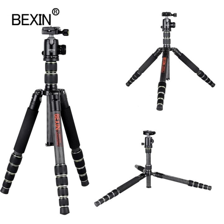 กล้องขาตั้งกล้องสามขาสำหรับกล้อง-dslr-พกพา-bx285c-คาร์บอนขาตั้งกล้องสามขาไฟเบอร์น้ำหนักเบาพกพาได้ขาตั้งกล้องถ่ายรูปเดินทาง