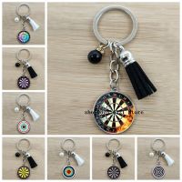 【DT】Fashion new style dart target pendant keychain  digital target keychain  car keychain pendant accessory gift hot
