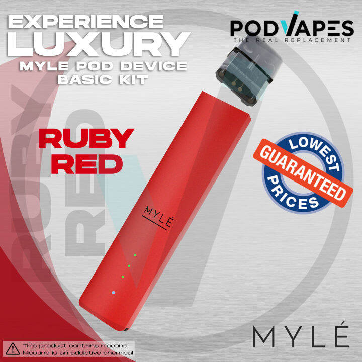PODVAPES MYLE Pod Device Version 4 Ruby Red Lowest Price Guaranteed