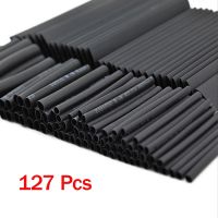 127Pcs Heat Shrink Tube Sleeving Tubing Assortment Kit Electrical Connection Electrical Wire Wrap Cable Waterproof Shrinkage 2:1 Electrical Circuitry